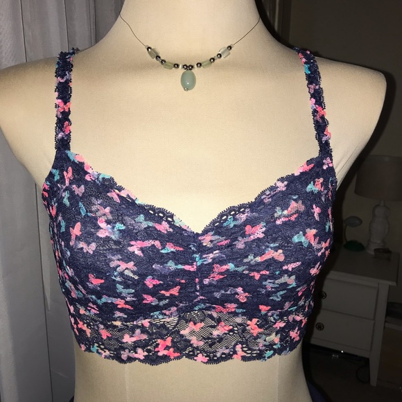 PINK Victoria's Secret Other - PINK NWOT S navy butterflies bralette
